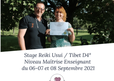 Stage reiki maitise valérie